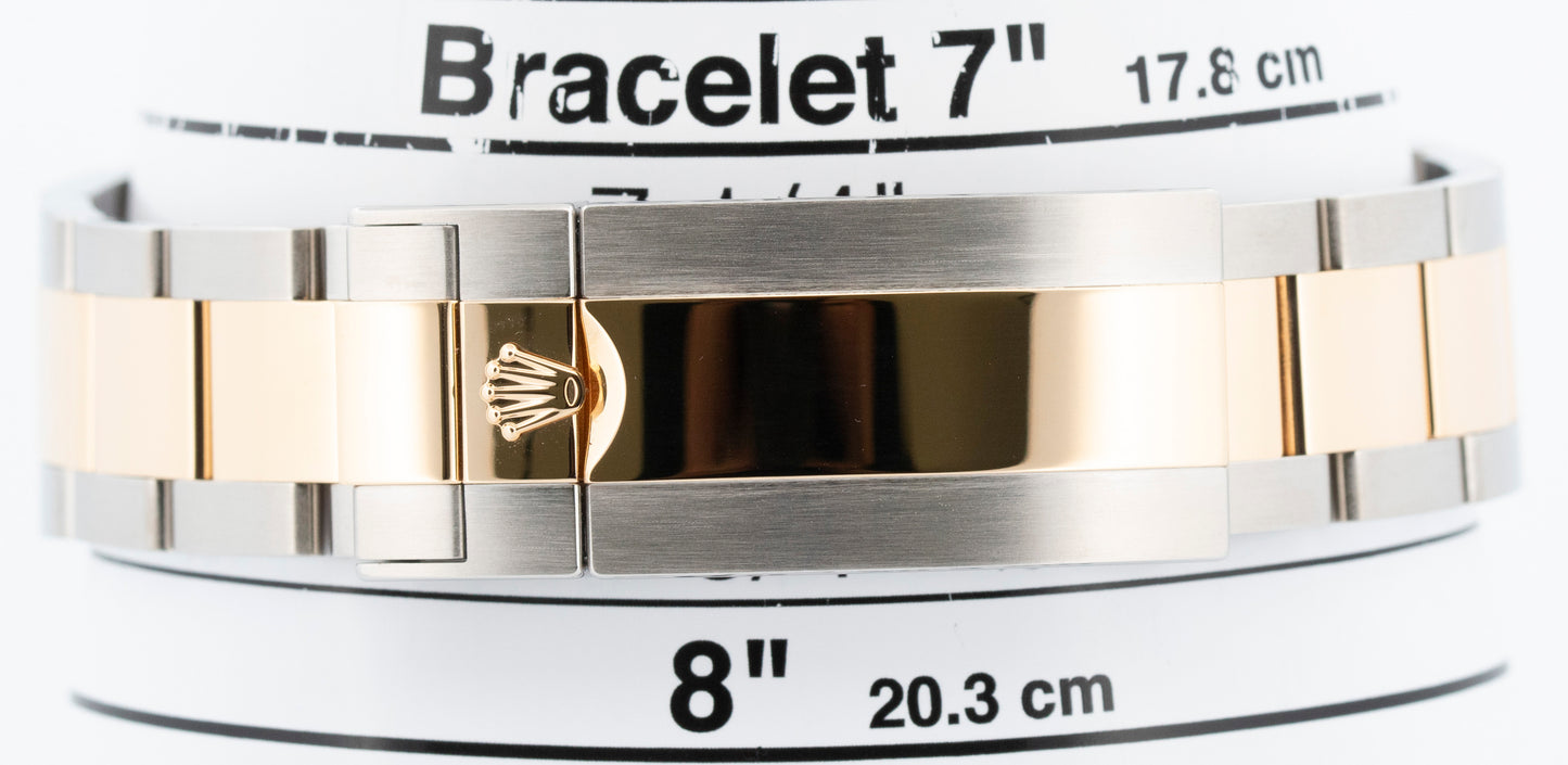 PAPERS Rolex Sea-Dweller 43mm Two-Tone 18K Gold Stainless Black 126603 Watch BOX