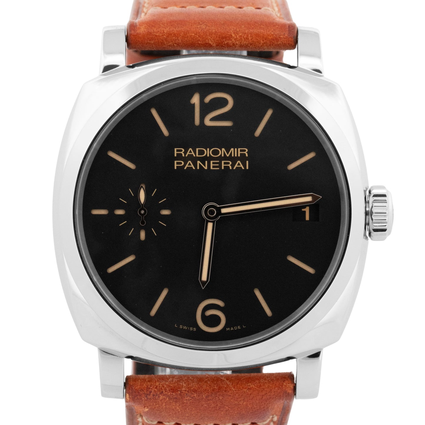 PAPERS Panerai Radiomir 1940 PAM 514 Stainless Steel 47mm Watch PAM00514 BOX