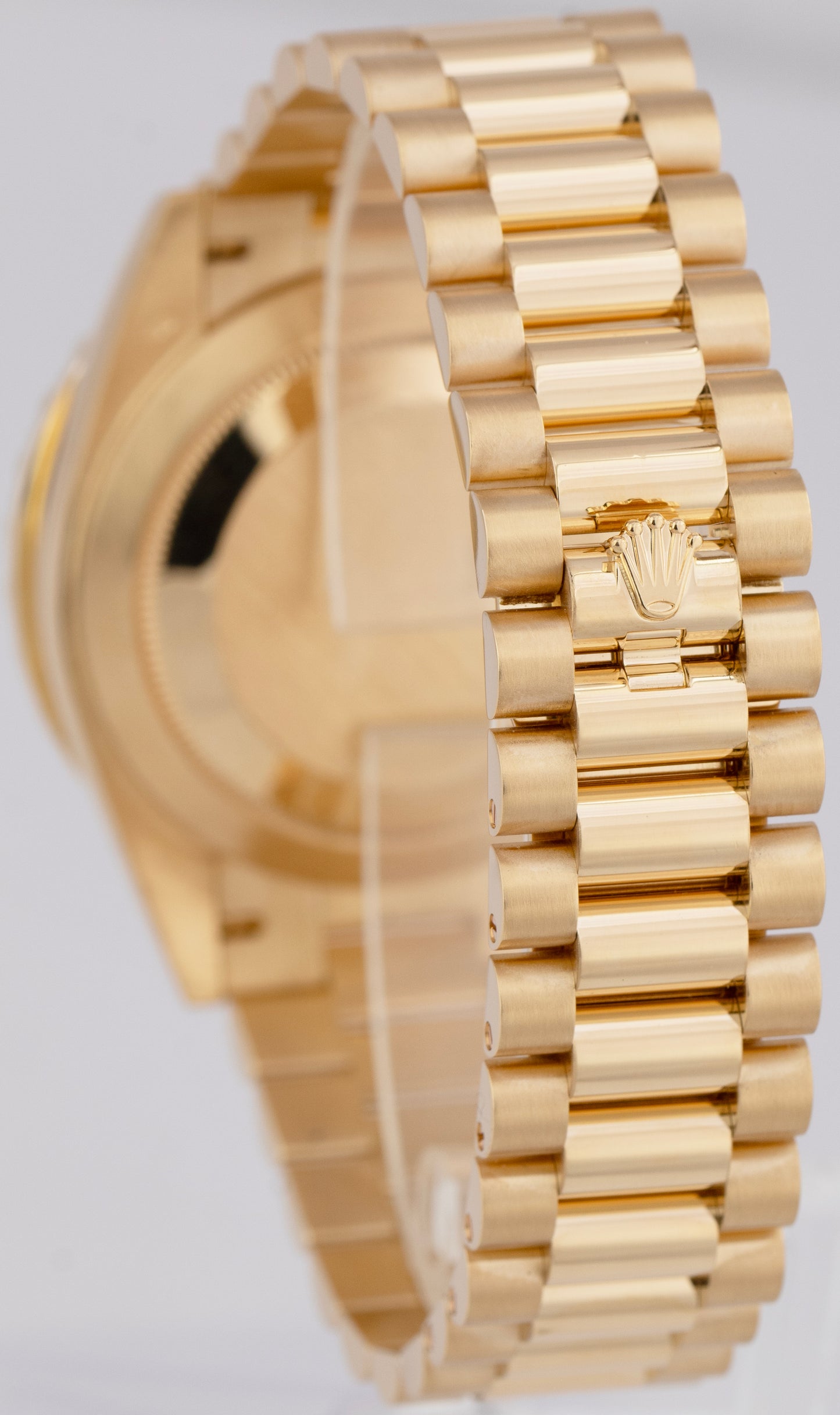 MINT Rolex Day-Date President PAPERS 40mm 6 CTW DIAMOND Bezel 228238 Watch B+P