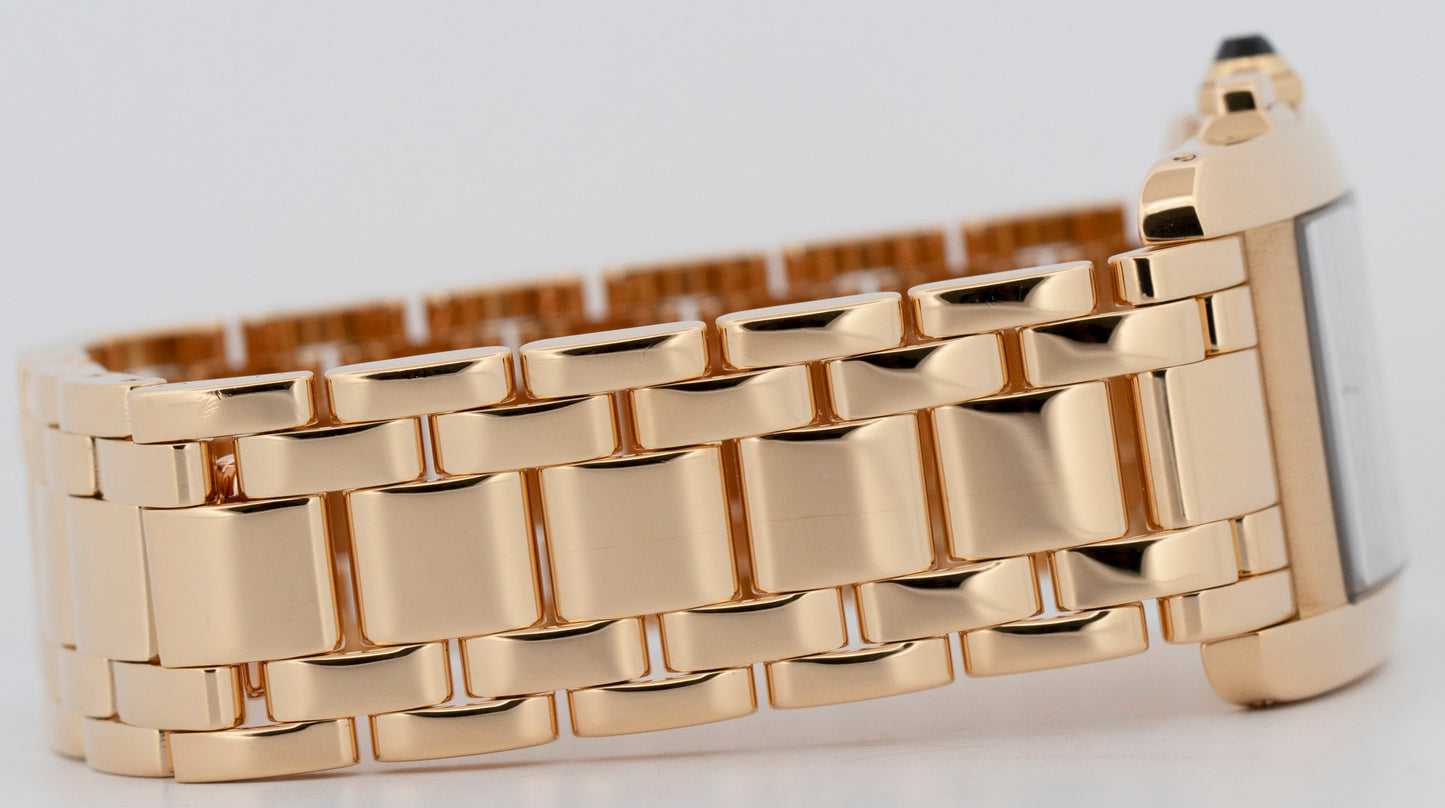 PAPERS Cartier Tank Americaine Chronoreflex 18K Gold 27mm Quartz W2601156 1730