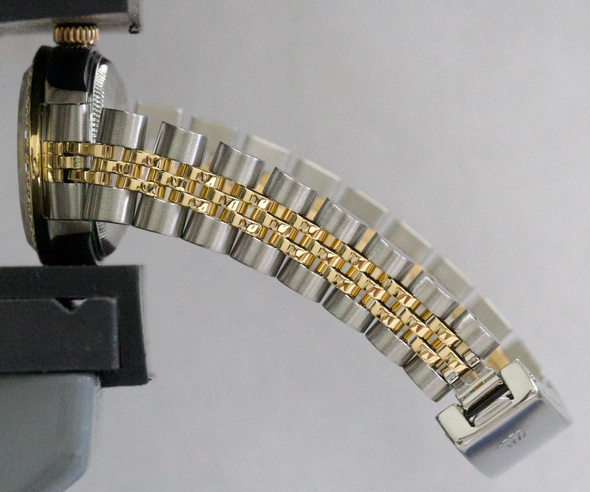 Ladies Rolex DateJust 79163 Ivory Computer Arabic Diamond 18K Steel Jubilee 26mm