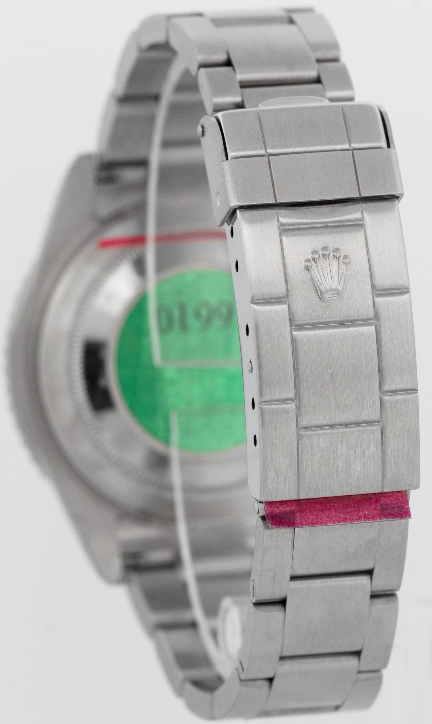 NOS FLAT 4 Rolex Submariner Date KERMIT PAPERS STICKERED Green 40mm 16610 BOX