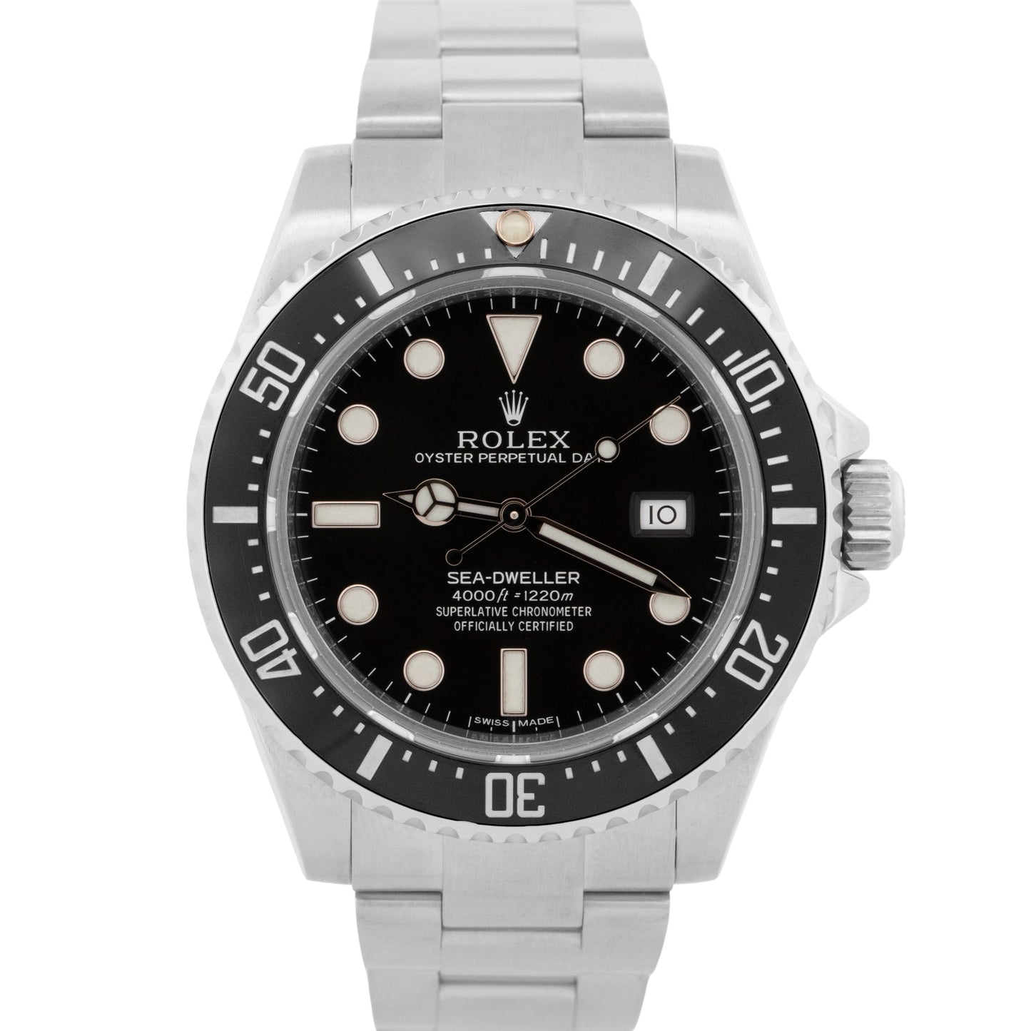 2025 RSC Rolex Sea-Dweller 4000 SD4K Black 40mm Ceramic Steel Watch 116600 BOX