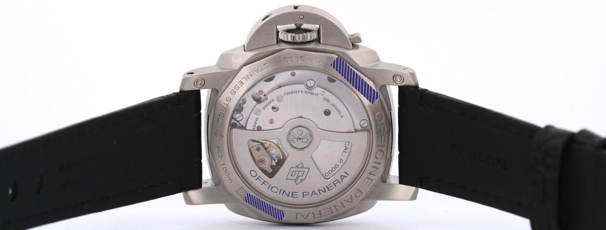 2013 Panerai Luminor Marina 1950 PAM00392 3 Days 42mm Black Leather Box Papers