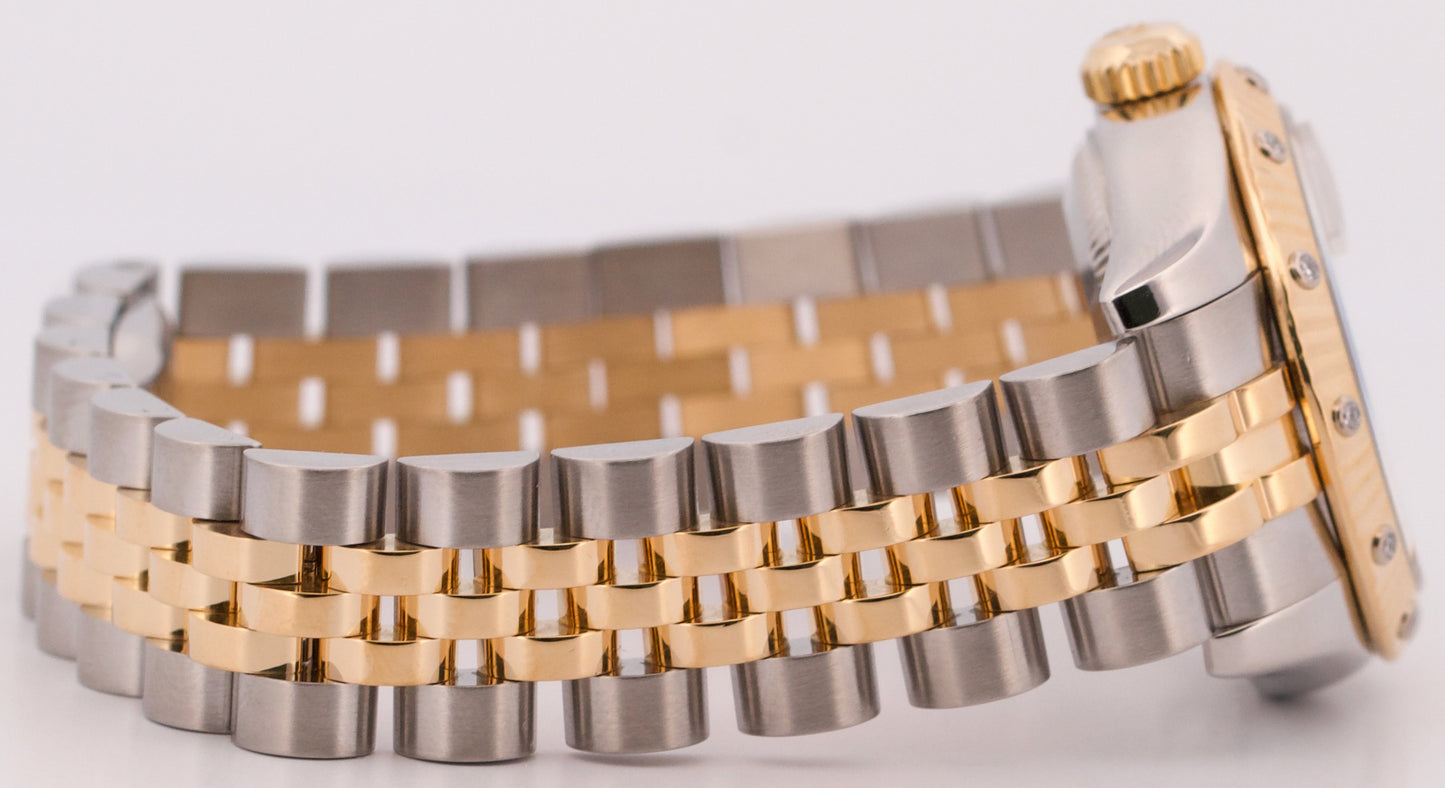 Rolex DateJust 26mm FACTORY DIAMOND CHAMPAGNE 179313 18K Gold SUPER JUBILEE