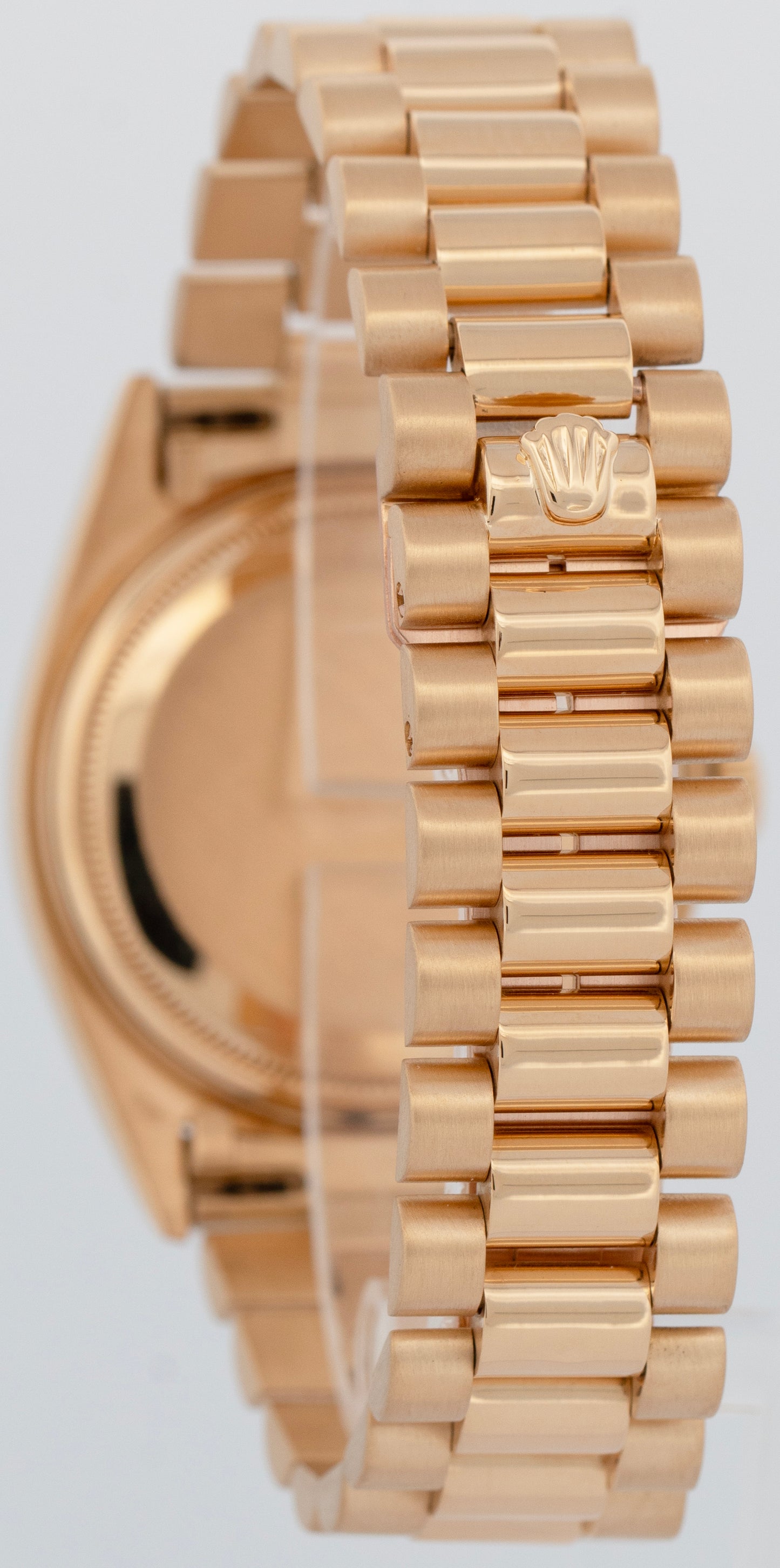 Rolex Day-Date President MOTHER OF PEARL Diamond 36mm 18K Gold Fluted 18048