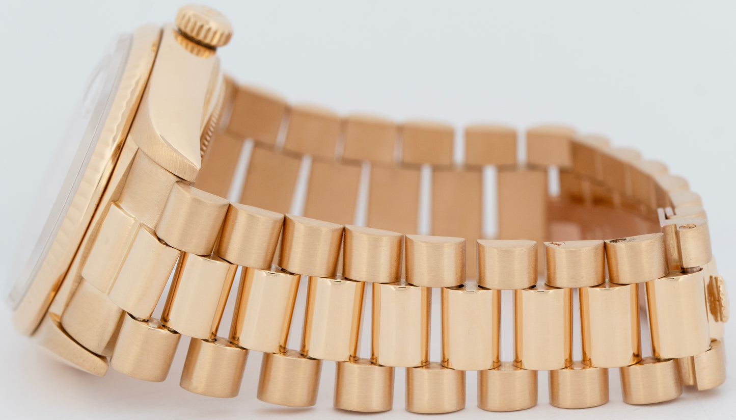 Rolex Day-Date President MOTHER OF PEARL Diamond 36mm 18K Gold Fluted 18048