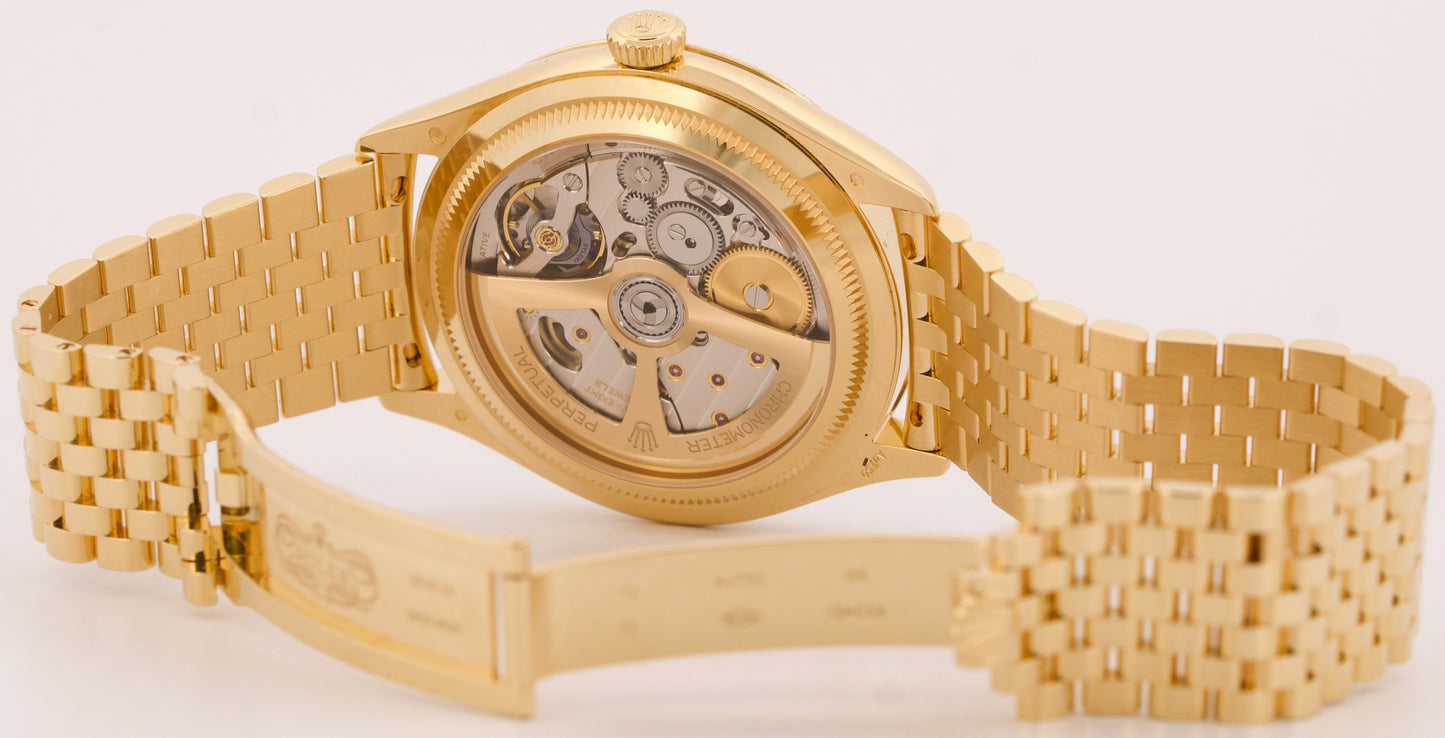 2025 PAPERS Rolex 1908 WHITE Arabic 18K Yellow Gold SETTIMO 39mm 52508 Watch BOX