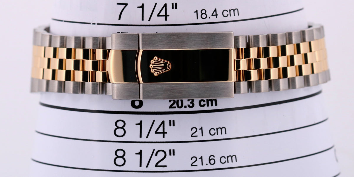 2023 Rolex DateJust 126333 41mm Champagne 18K Gold Silver Jubilee Box Papers