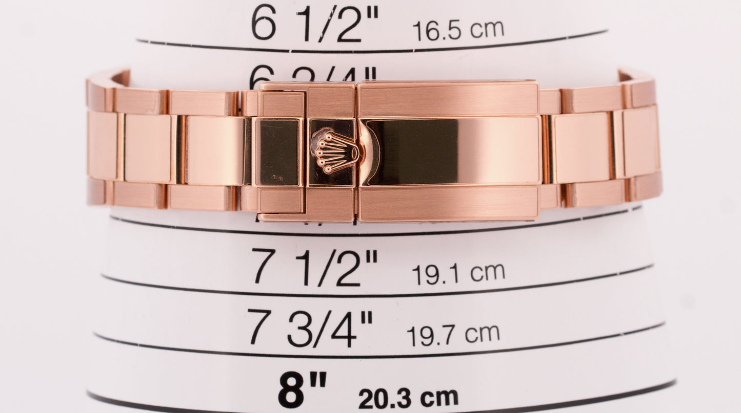 PAPERS Rolex Daytona CHOCOLATE ARABIC 40mm Brown 18K Rose Gold 116505 BOX
