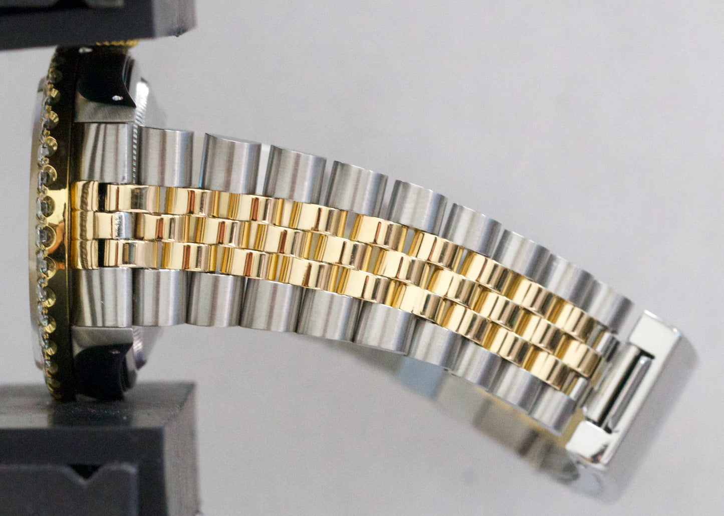 Rolex DateJust 36mm CHAMPAGNE DIAMOND 18K Yellow Gold Steel JUBILEE Watch 16233
