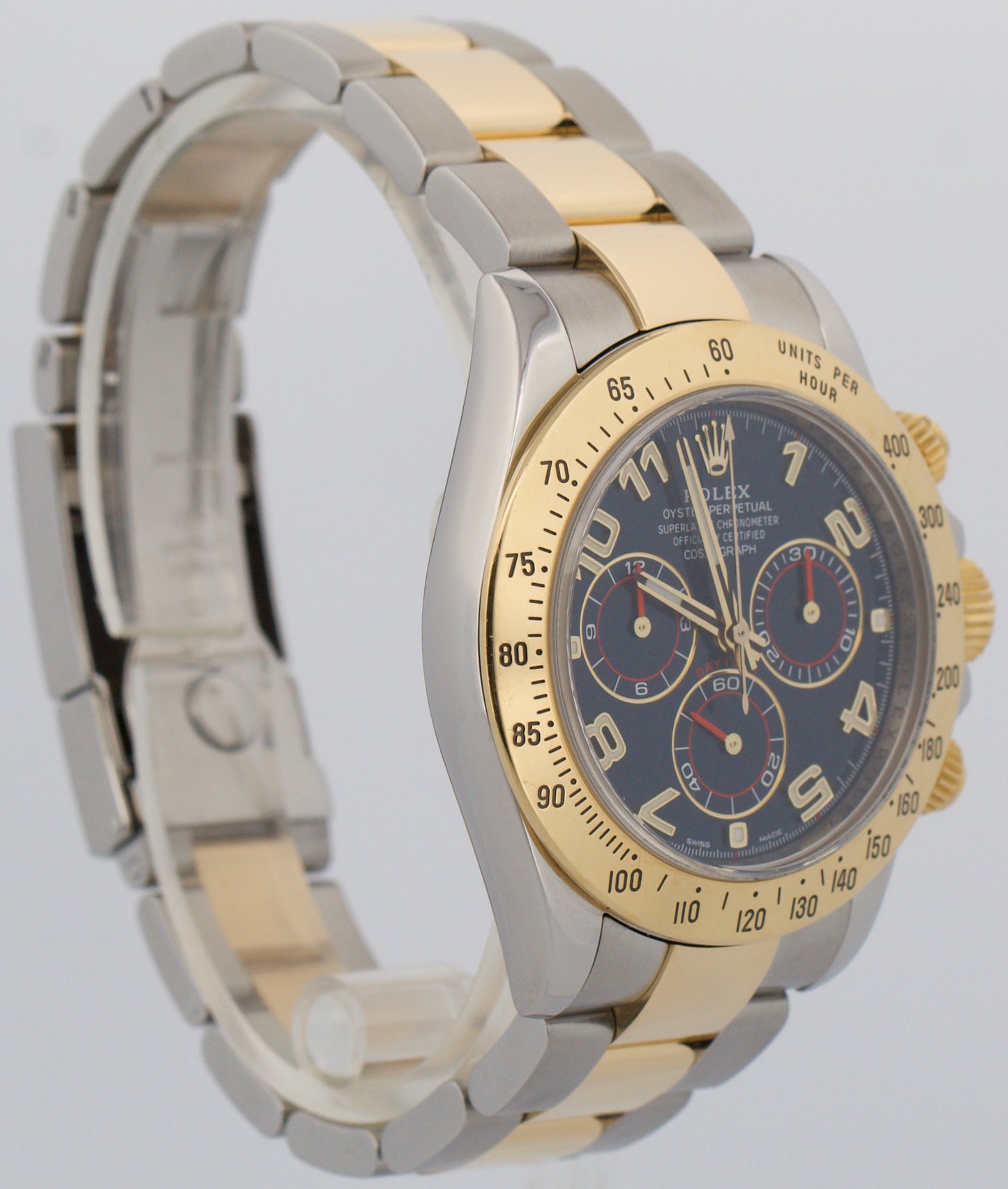 2021 RSC Rolex Daytona Cosmograph BLUE RACING Stainless 18K Gold Two-Tone 116523