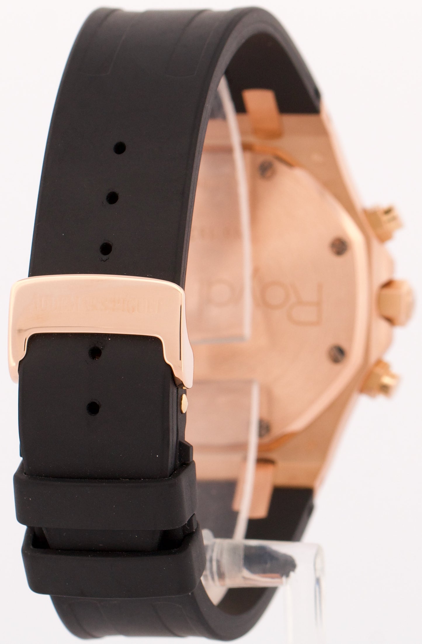 MINT Audemars Piguet Royal Oak Chronograph WHITE 18k Rose Gold 39mm 26022OR