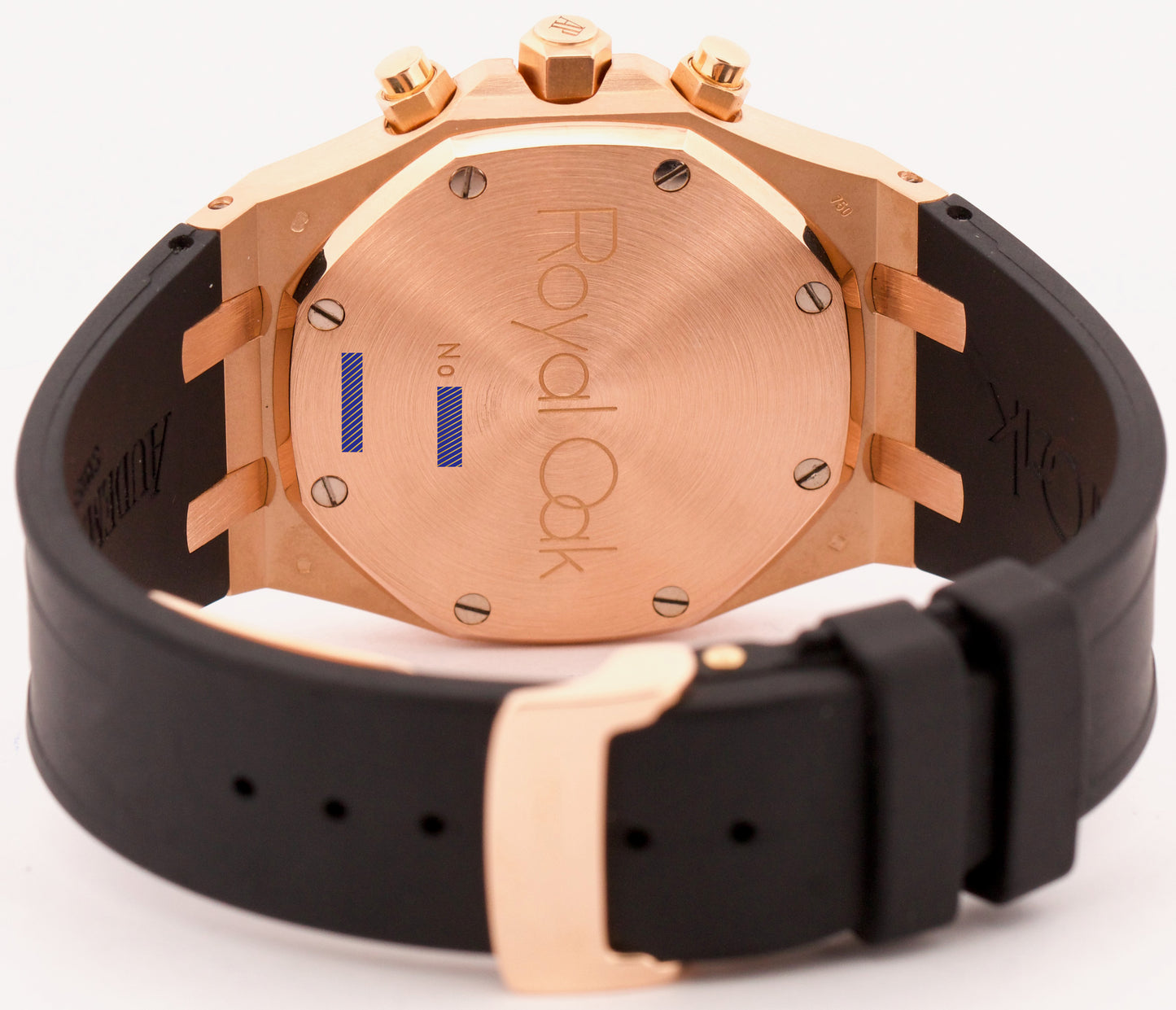 MINT Audemars Piguet Royal Oak Chronograph WHITE 18k Rose Gold 39mm 26022OR