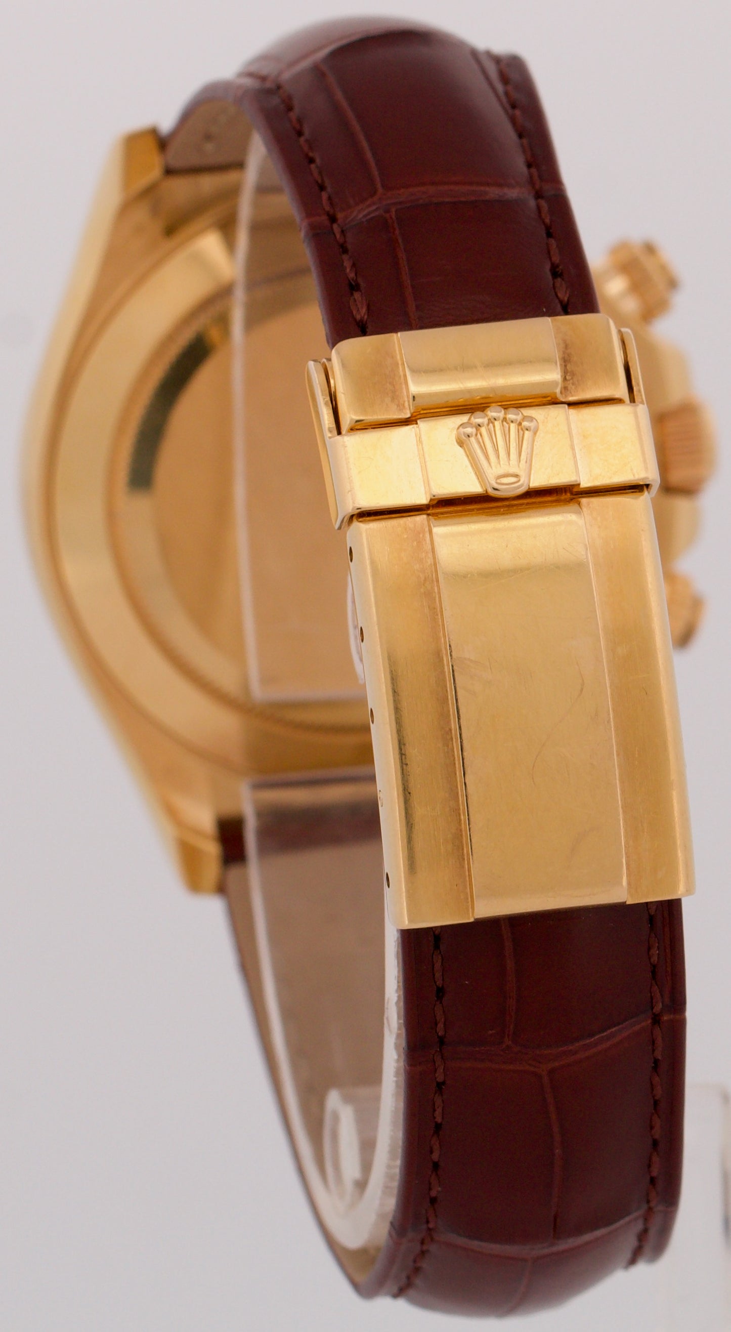 2024 RSC PAPERS Rolex Daytona BLUE RACING Leather 18K Yellow Gold 116518 BOX
