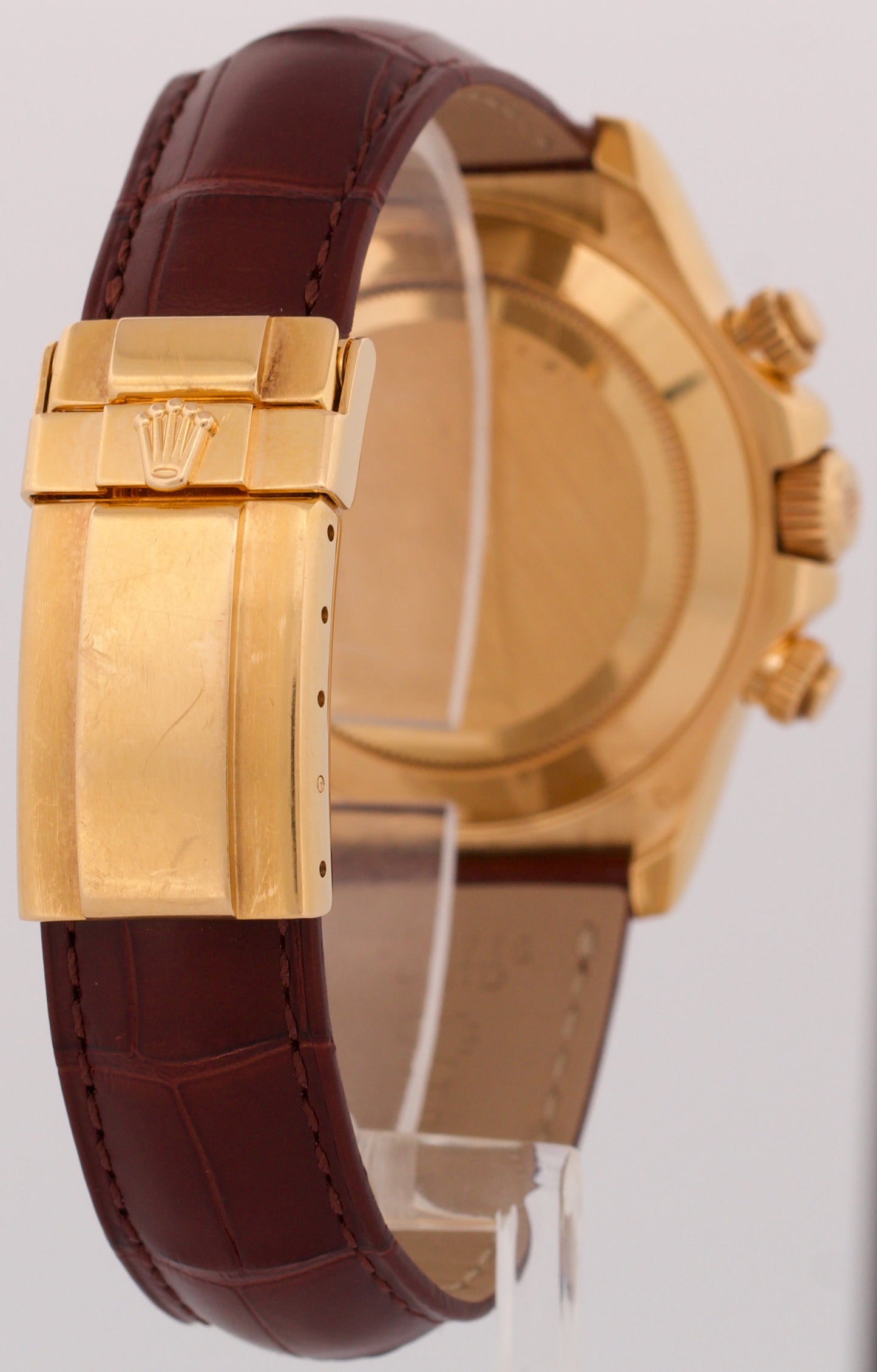 2024 RSC PAPERS Rolex Daytona BLUE RACING Leather 18K Yellow Gold 116518 BOX