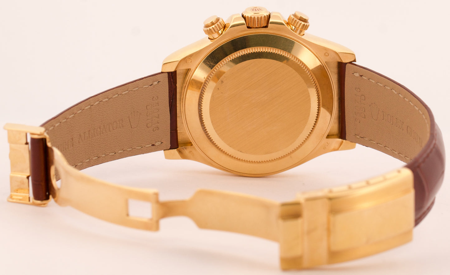 2024 RSC PAPERS Rolex Daytona BLUE RACING Leather 18K Yellow Gold 116518 BOX