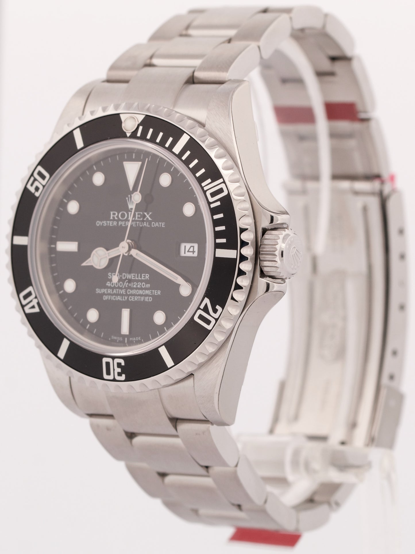 NEW STICKERED Rolex Sea-Dweller 16600 40mm Black Oyster NOS Steel Watch BOX