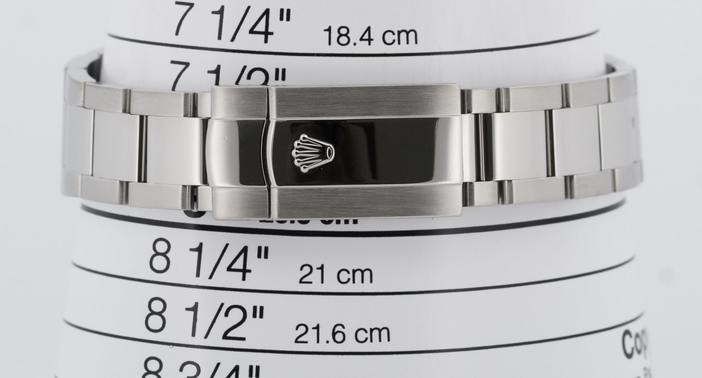 PAPERS Rolex DateJust II 41mm BLUE Stainless Steel OYSTER Smooth 116300 BOX