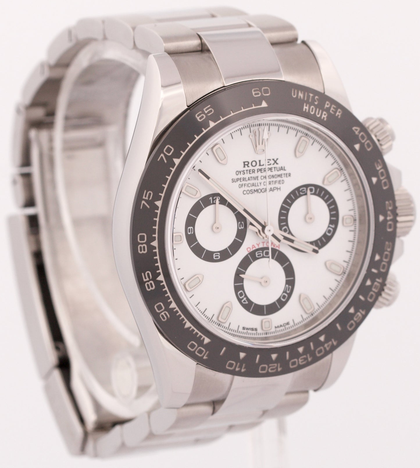 MINT 2023 Rolex Daytona Cosmograph 40mm PANDA White Steel Ceramic 116500 LN