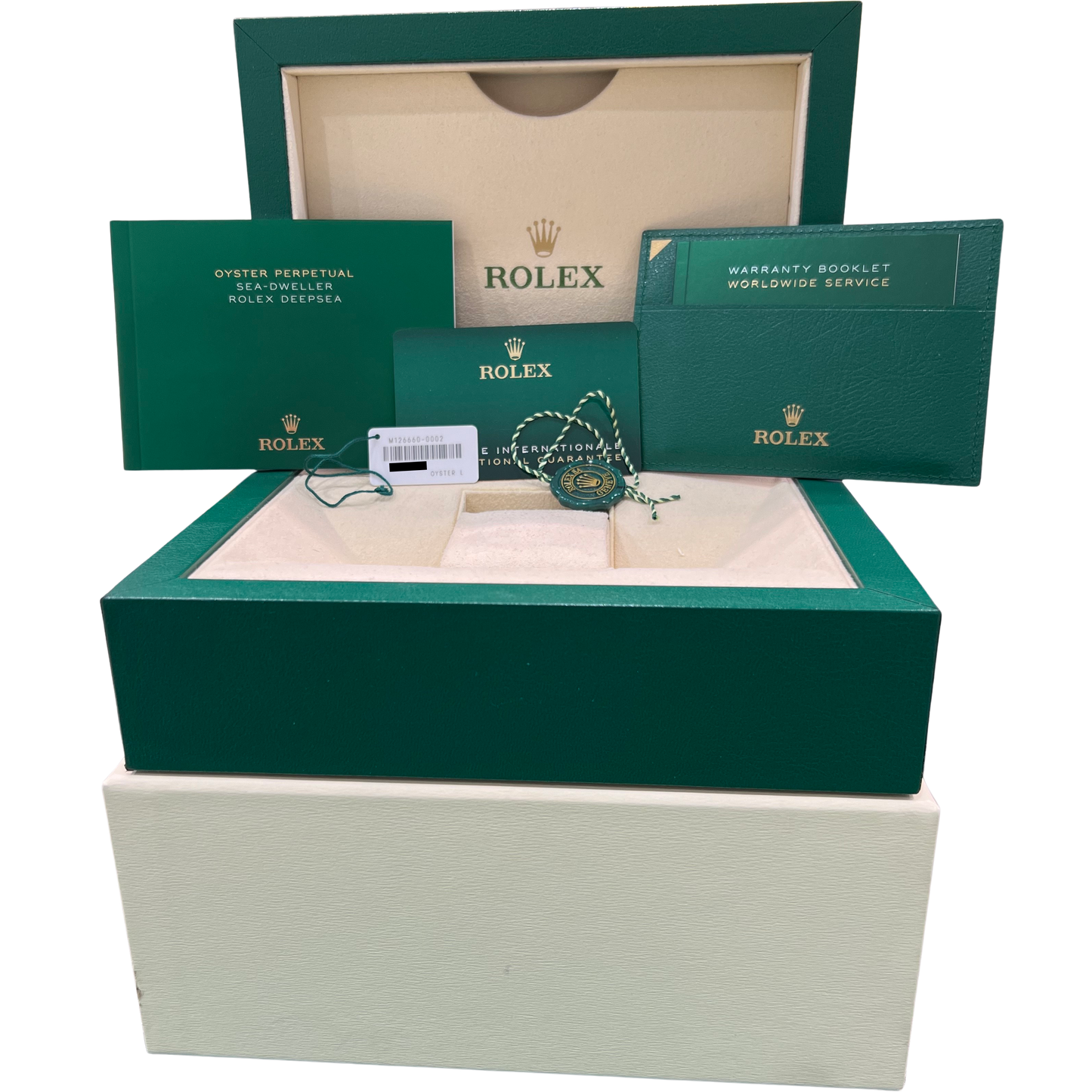 PAPERS Rolex Sea-Dweller Deepsea 126660 JAMES CAMERON Blue Steel Watch 44mm BOX