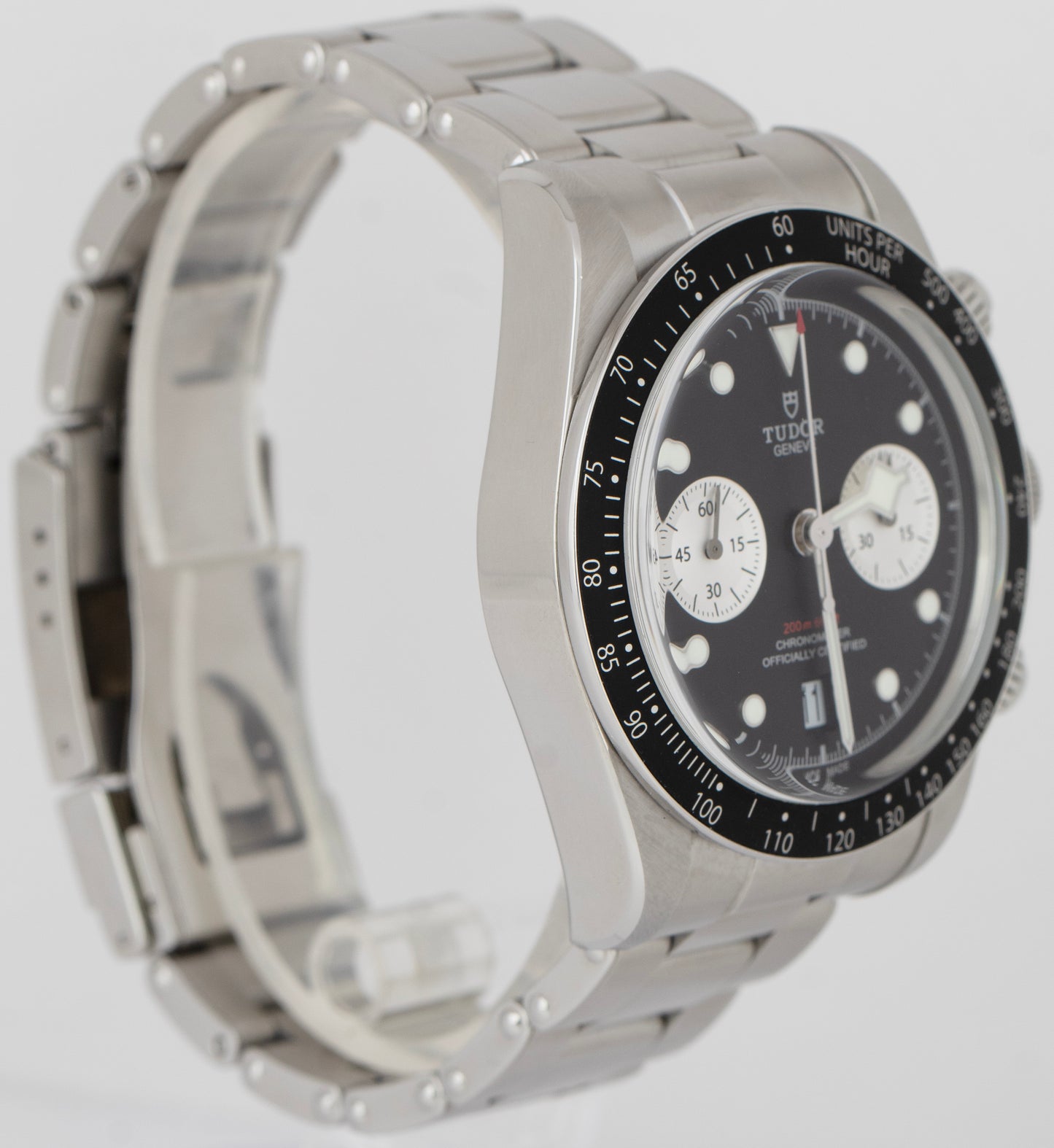 Tudor Black Bay Chrono 41mm Black Stainless Steel Automatic Watch 79360 N BOX
