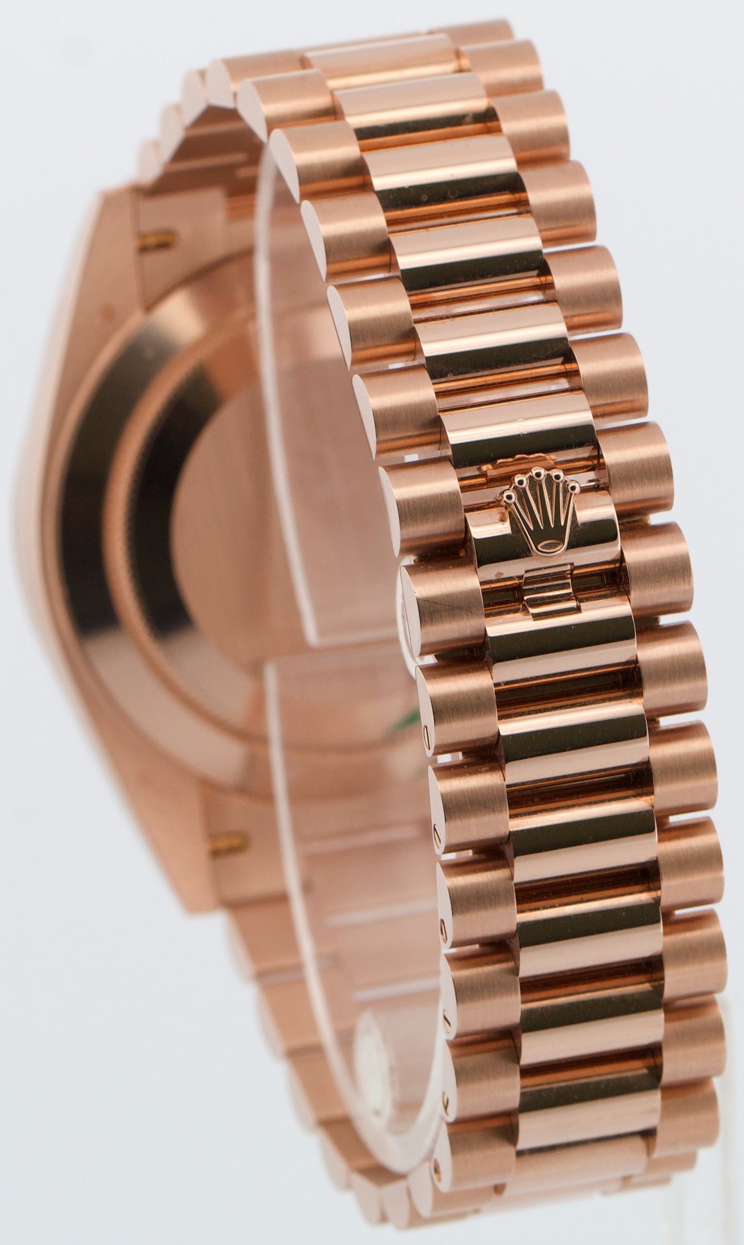 2024 PAPERS Rolex Day-Date President 40mm SUNDUST ROMAN 18K Rose Gold 228235 BOX