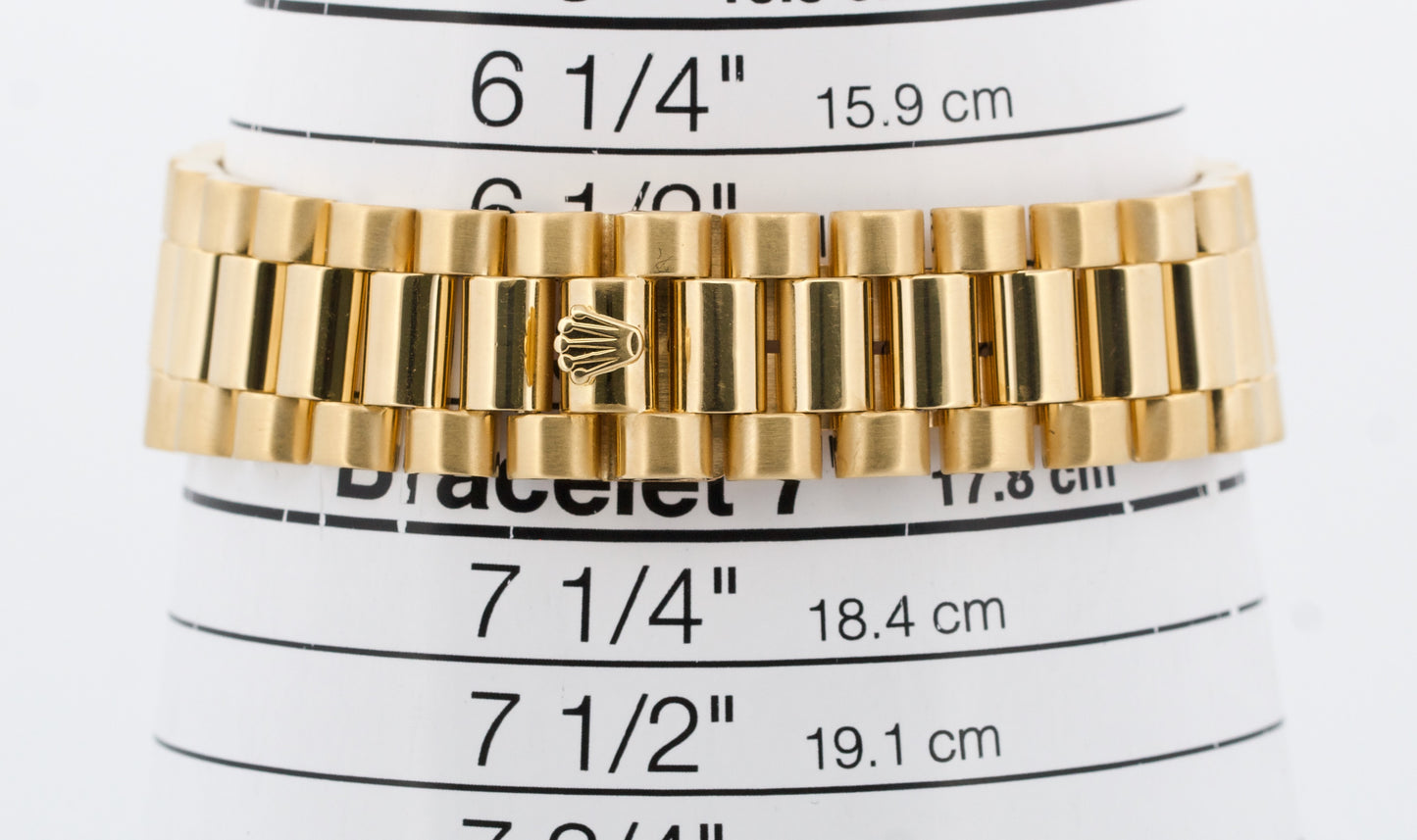 Rolex Day-Date President CHAMPAGNE 36mm 18K Yellow Gold Fluted 18238 Watch