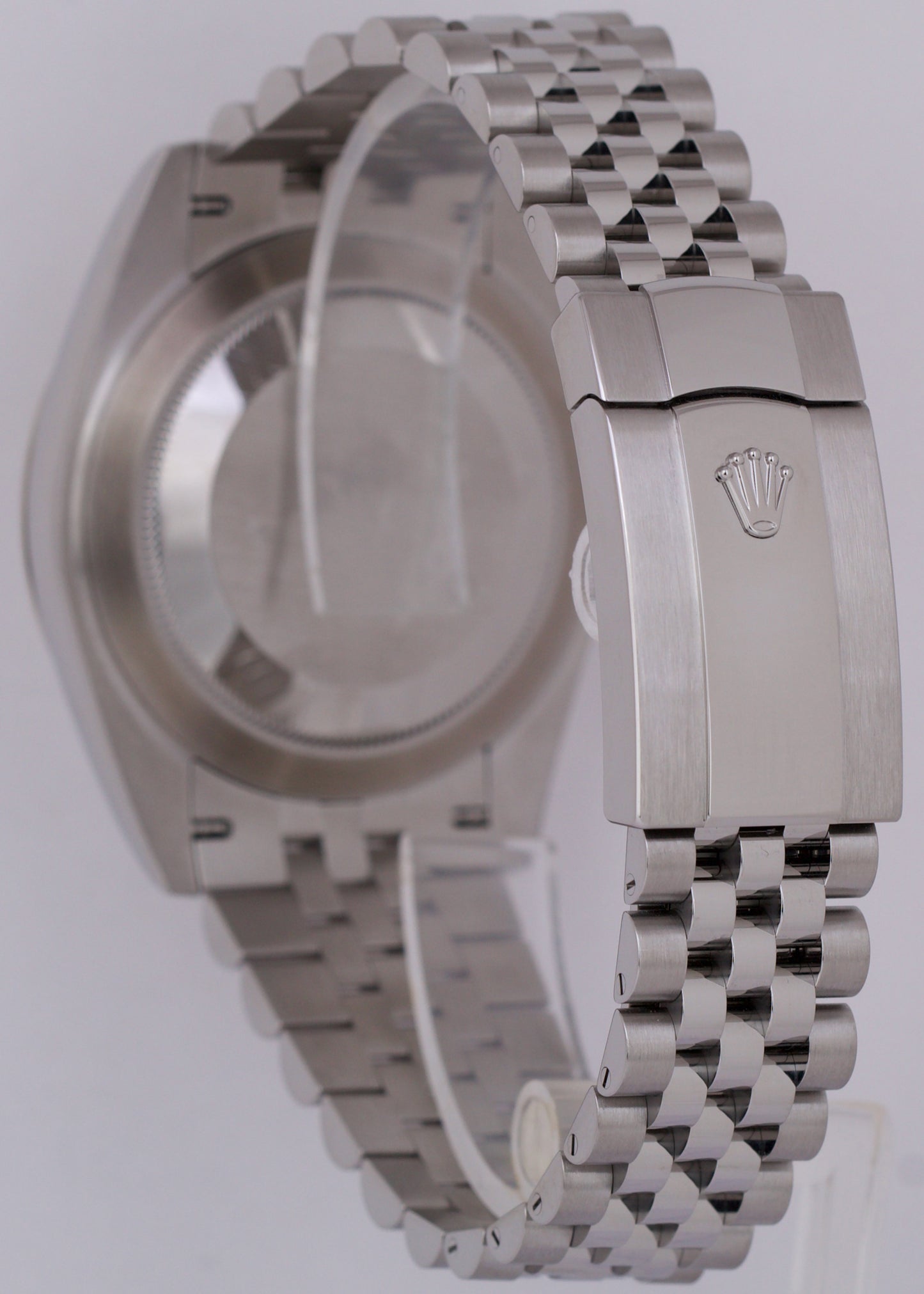 MINT PAPERS Rolex DateJust 41 SILVER Fluted Steel Jubilee 18K Gold 126334 BOX