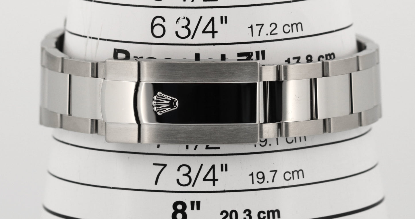 Rolex DateJust 41mm AZZURRO BLUE ROMAN Stainless Steel OYSTER Smooth 126300 BOX