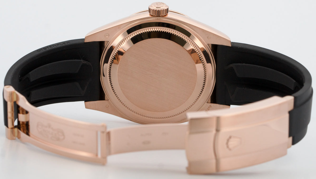 2022 Rolex Sky-Dweller 326235 White 18K Rose Gold Oysterflex 42mm Box Papers