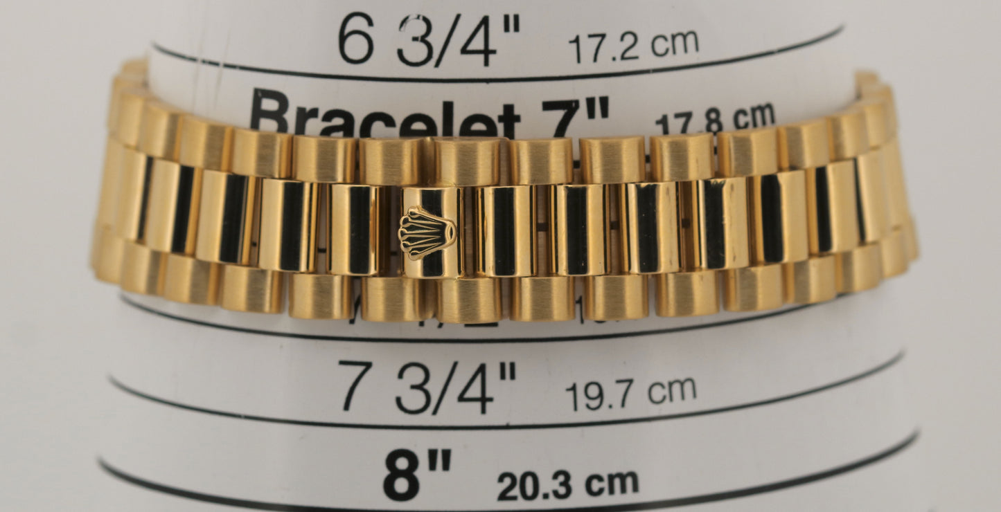 1986 Rolex Day-Date President WHITE ROMAN 36mm 18K Yellow Gold 18038 Watch