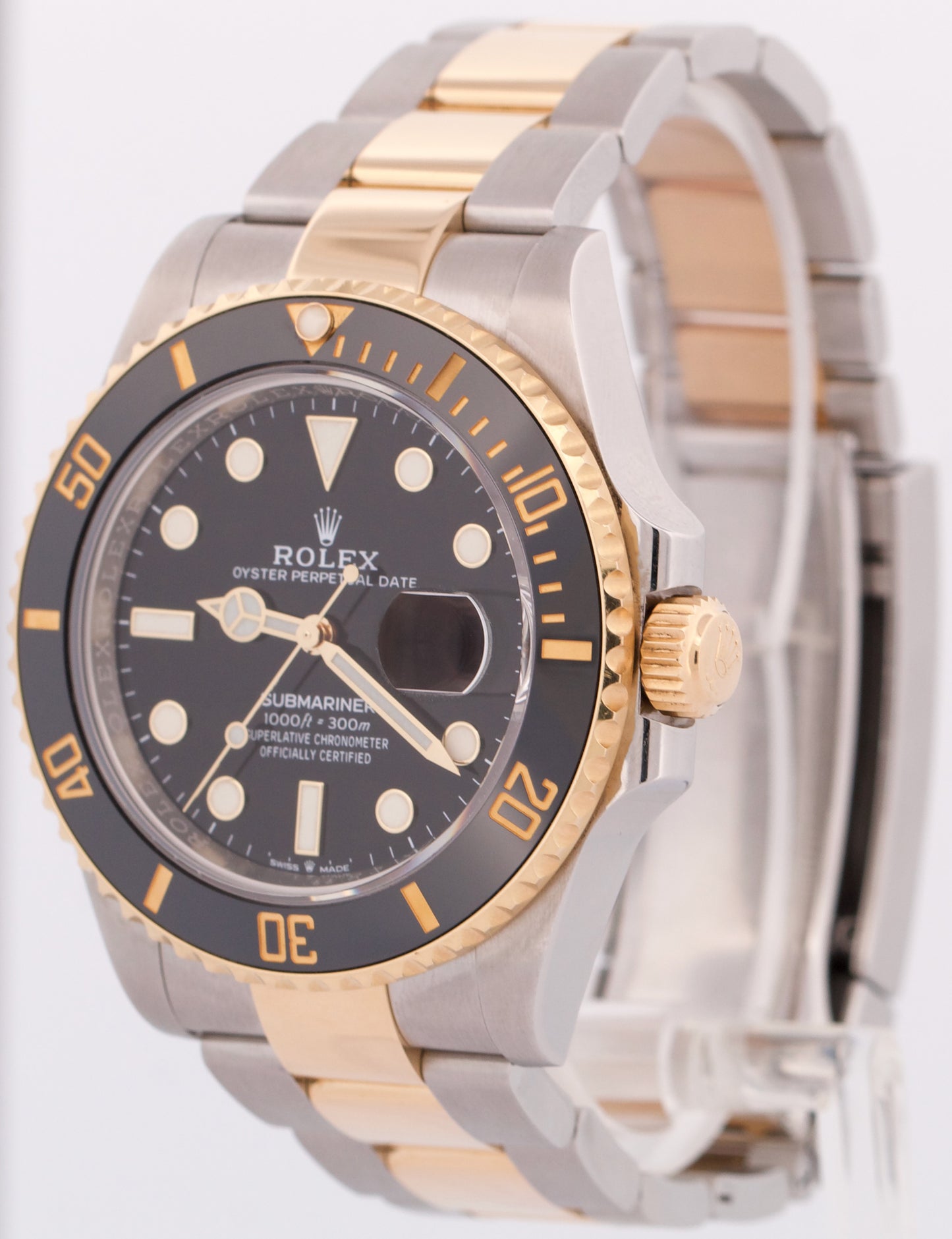 PAPERS Rolex Submariner Date 41mm Ceramic BLACK Steel Two-Tone 18K 126613 LN BOX