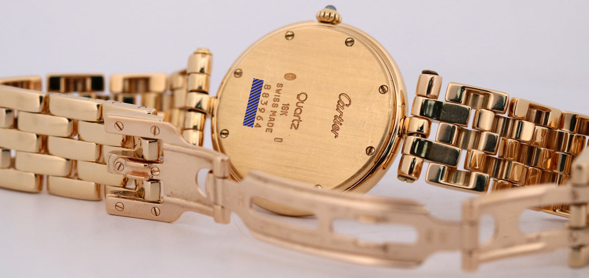 Cartier Panthere Vendome 883964 18K Yellow Gold Patina 30mm Quartz Watch