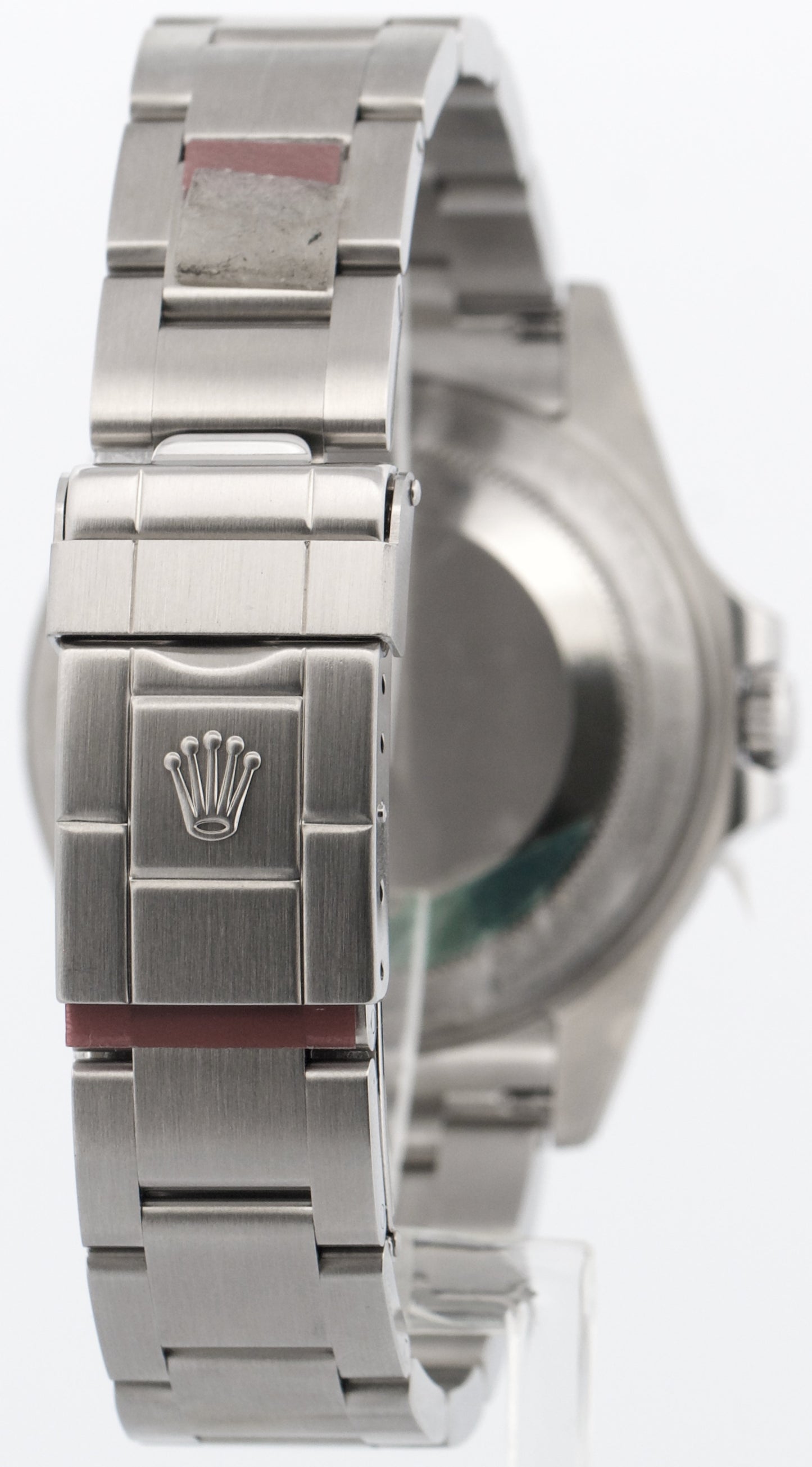 NOS STICKERED Rolex Explorer II 40mm 3186 BLACK Red Steel REHAUT 16570 Watch