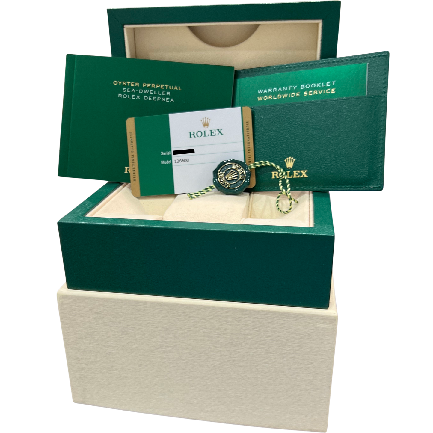 PAPERS Rolex Sea-Dweller Mark II 50th-Anniversary Red Steel 43mm 126600 BOX