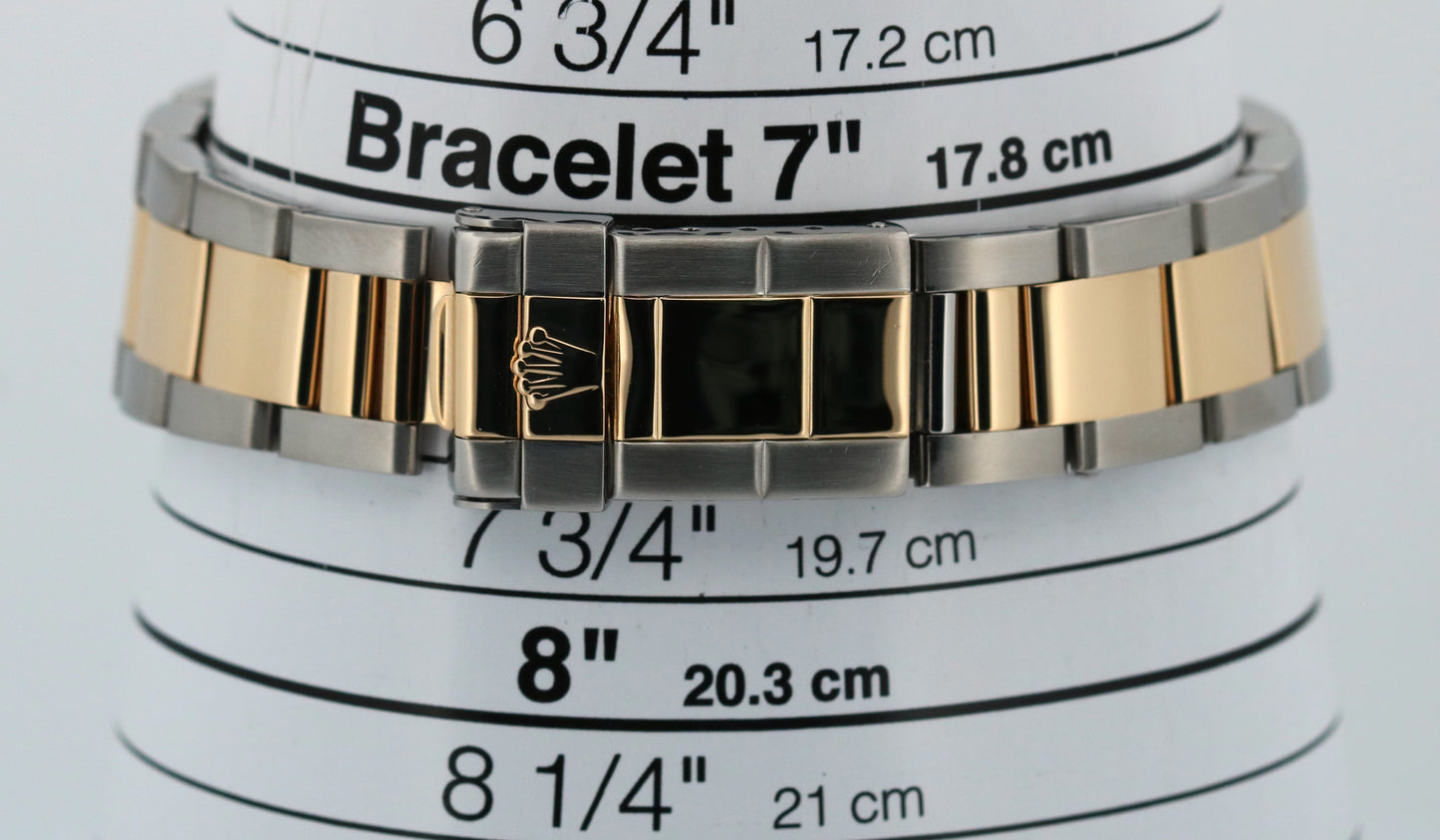 Rolex Daytona Cosmograph 40mm WHITE Two-Tone 18K Yellow Gold Steel Watch 16523