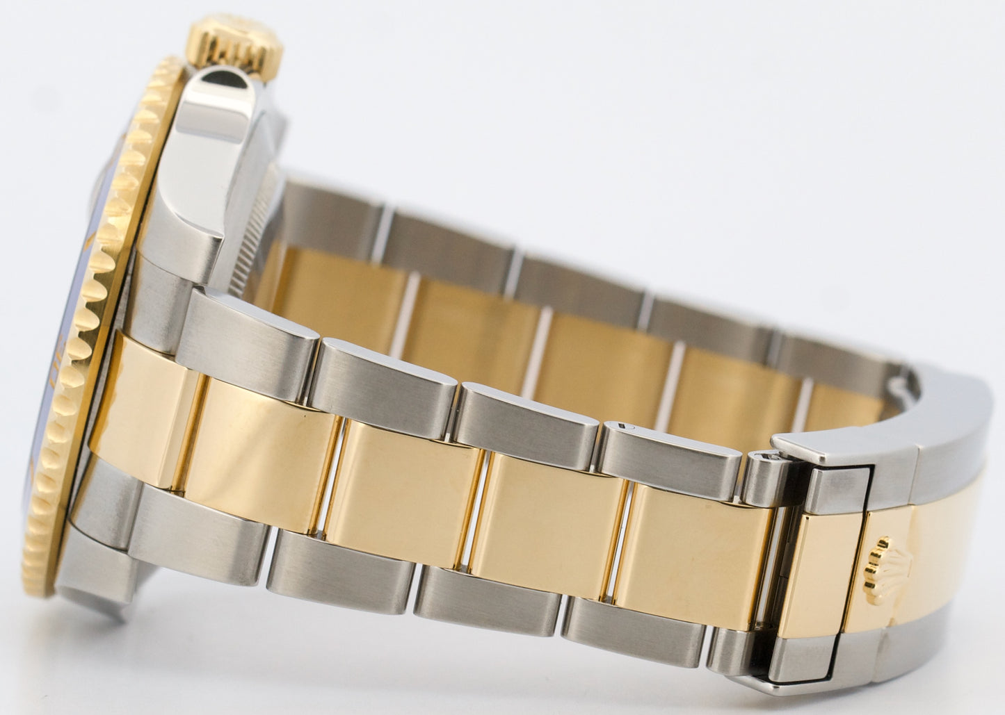 Rolex Submariner BLUE 40mm Ceramic 18K Yellow Gold Two-Tone Steel 116613 LB BOX