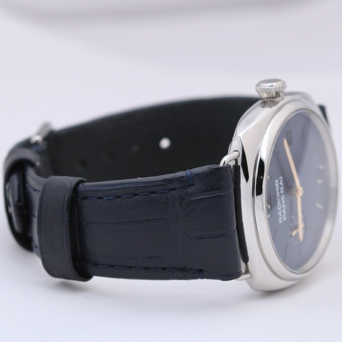 2023 PAPERS Panerai Radiomir Quaranta 40mm Blue Leather Steel PAM01293 B+P