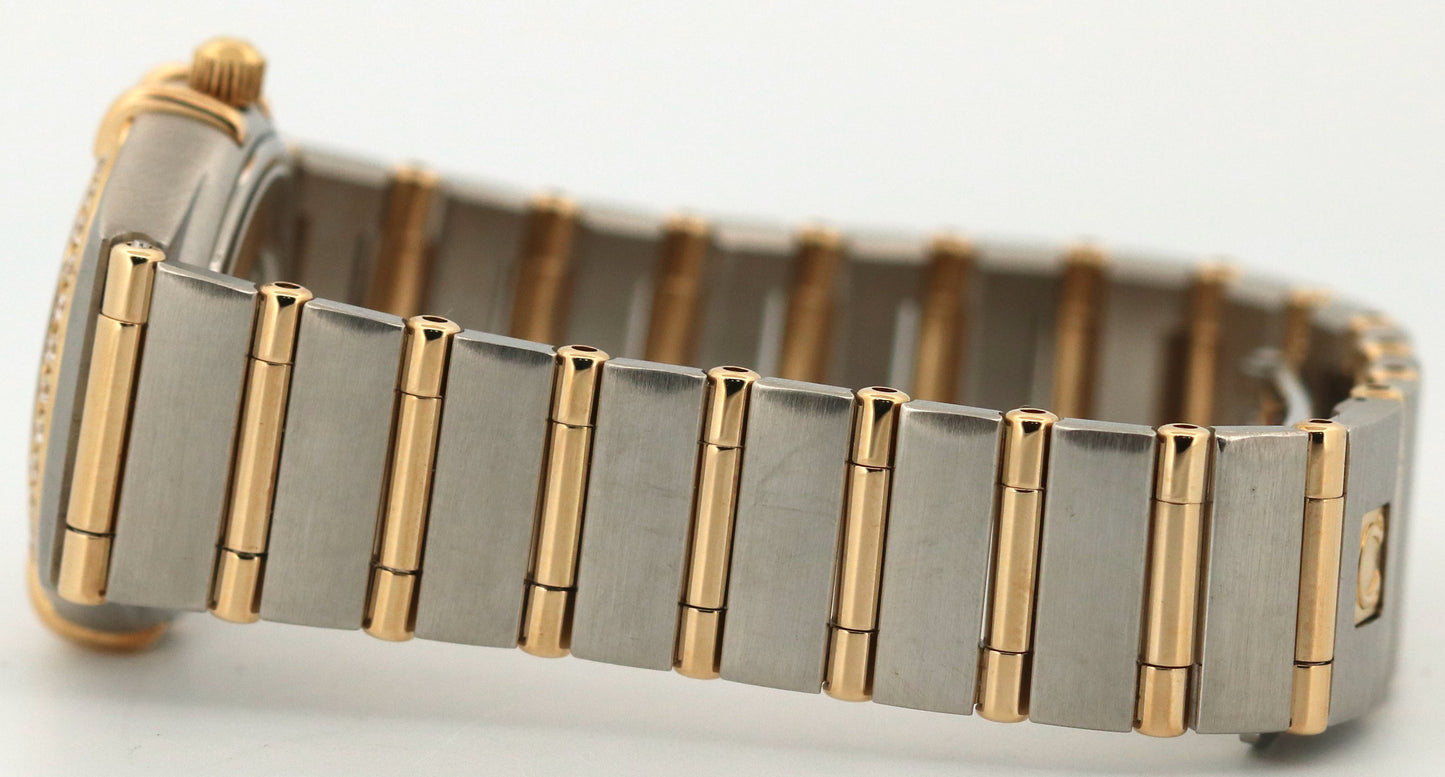 Omega Constellation Two-Tone 18k Gold Steel MOP DIAMOND Quartz 23mm 1267.75.00