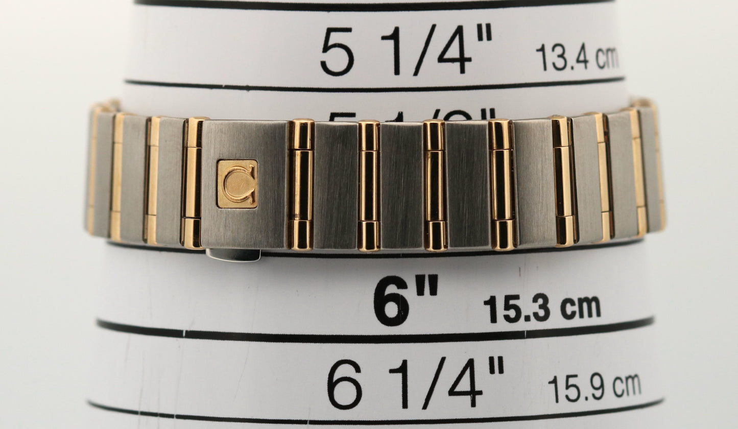 Omega Constellation Two-Tone 18k Gold Steel MOP DIAMOND Quartz 23mm 1267.75.00