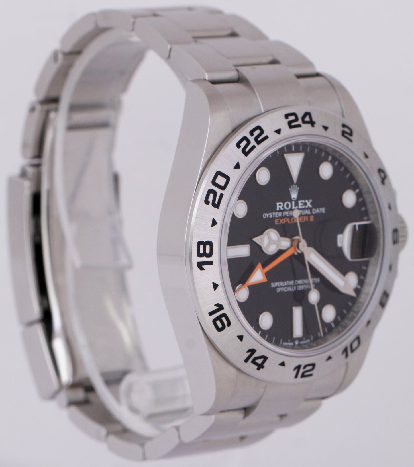 2024 NEW PAPERS Rolex Explorer II 42mm Black Stainless GMT Watch 226570 BOX