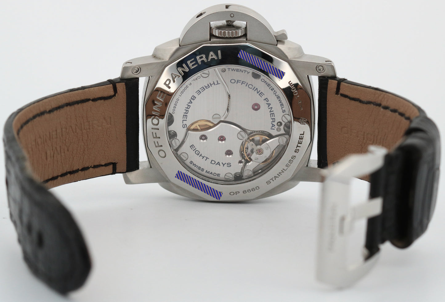 PAPERS Panerai Luminor Marina PAM00233 1950 GMT 8 Days DOT DIAL 44mm PAM233 BOX