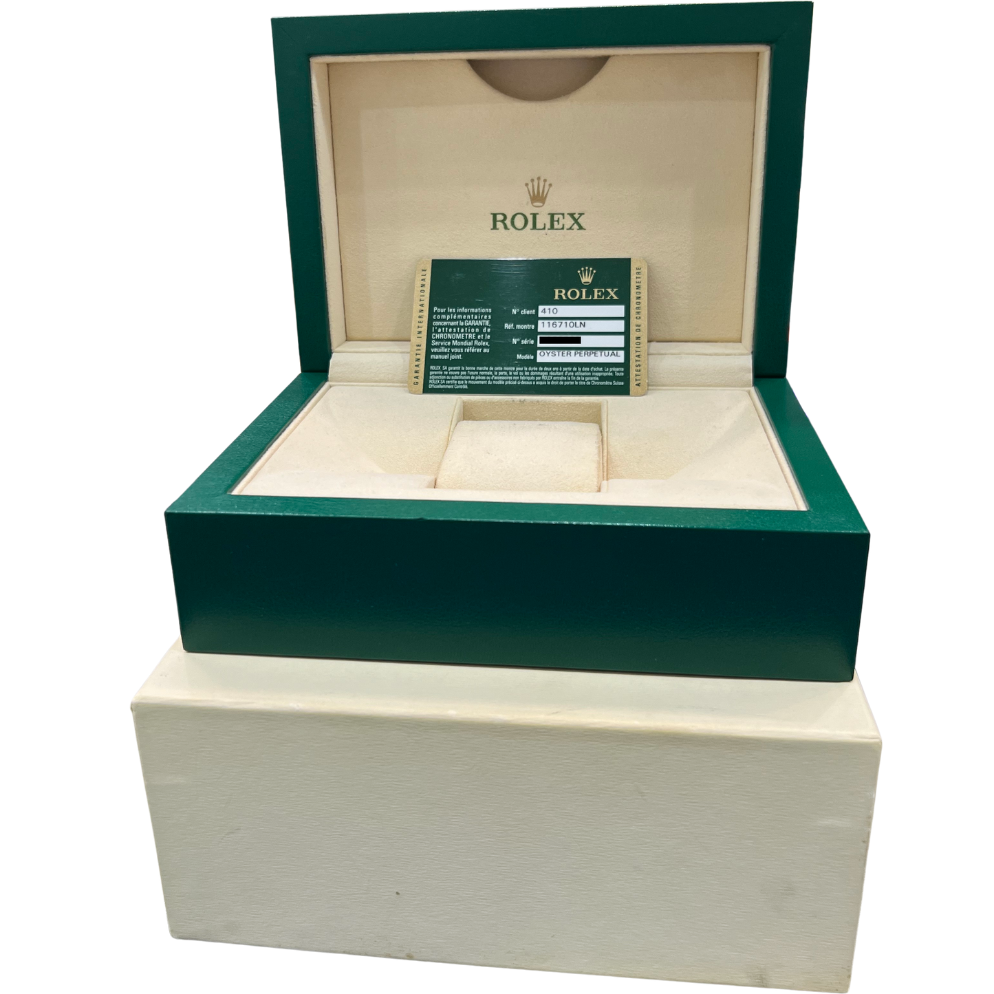 PAPERS Rolex GMT-Master II BLACK Green Stainless Steel Watch 40mm 116710 LN BOX