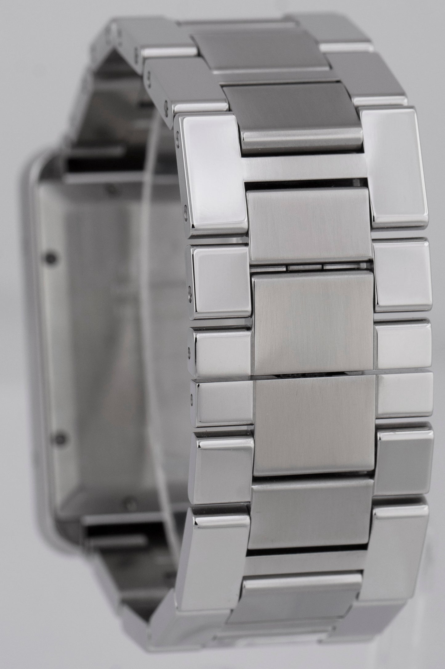 MINT Cartier Tank Solo Silver 31mm Stainless Steel Automatic Date Watch 3800