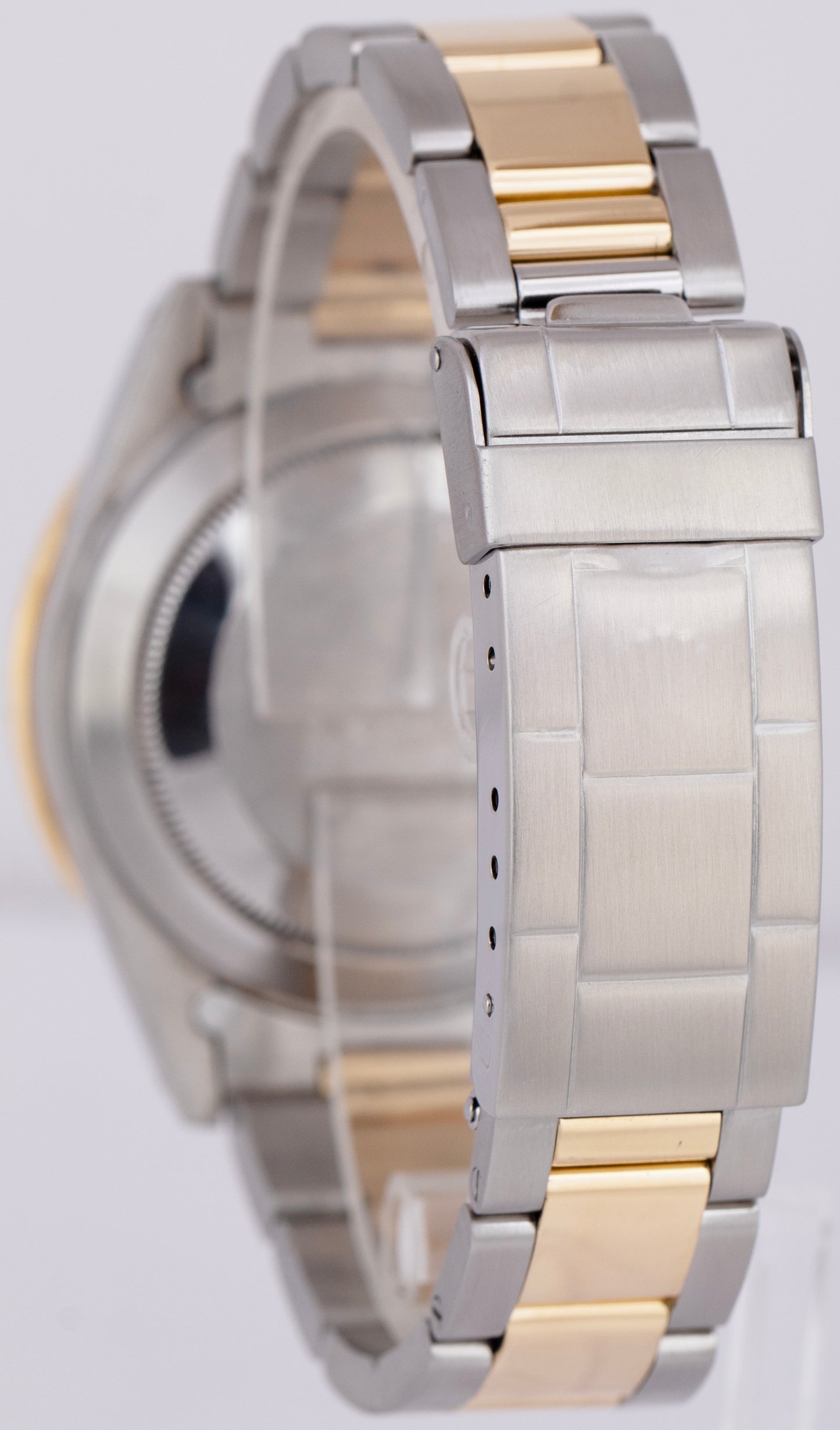 Rolex Submariner Date BLUE 18K Yellow Gold Stainless Steel 40mm Watch 16803