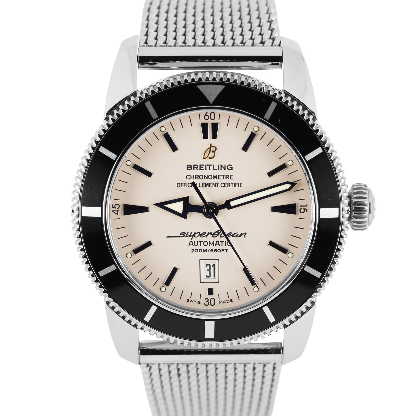 Breitling SuperOcean Heritage Date Stainless Steel Silver 46mm A17320 Watch