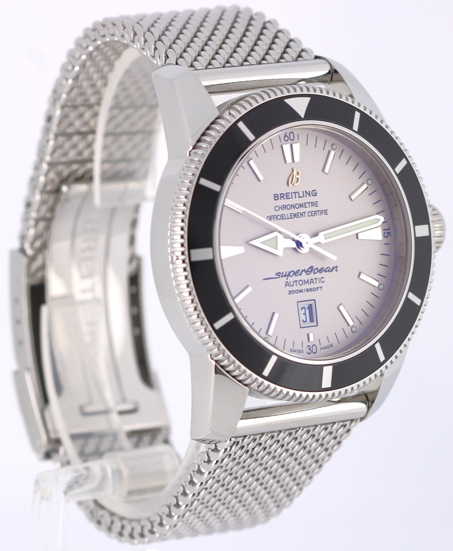 Breitling SuperOcean Heritage Date Stainless Steel Silver 46mm A17320 Watch
