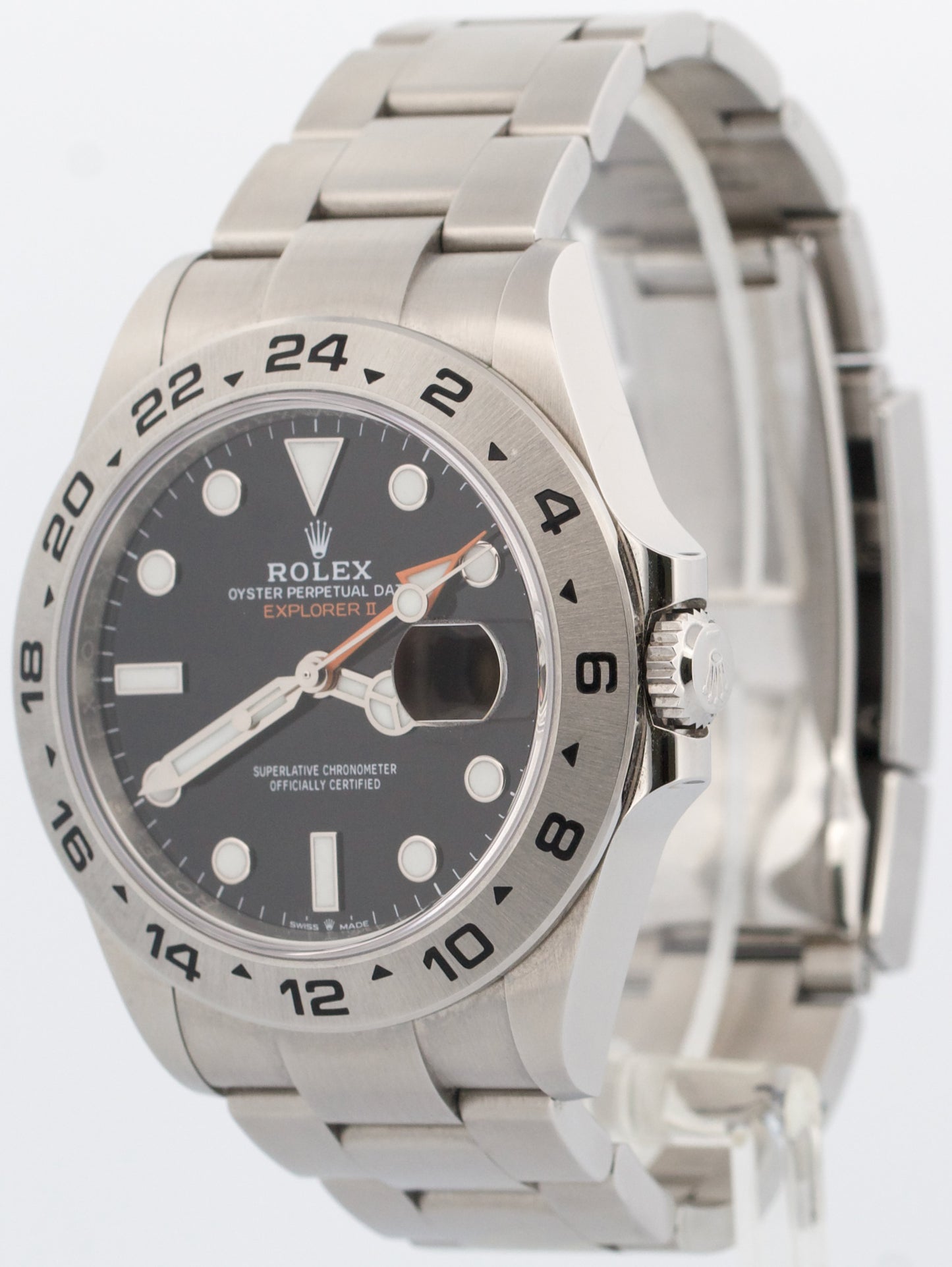 2025 PAPERS Rolex Explorer II 42mm BLACK Stainless Steel GMT 226570 Watch BOX