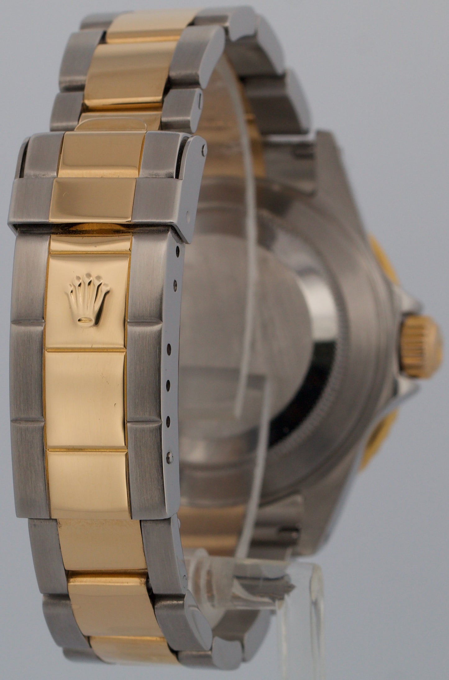 Rolex Submariner Date 40mm Patina FACTORY RHODIUM SERTI Diamond 18K Steel 16613